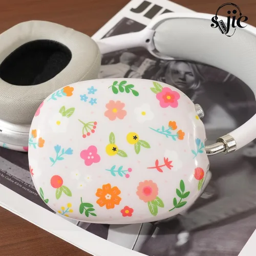 Vista 3 de Funda para Airpod Max, Flores Adorables, Accesorios de Moda Personalidad para AirPod Max, Protección para Apple Airpod Max