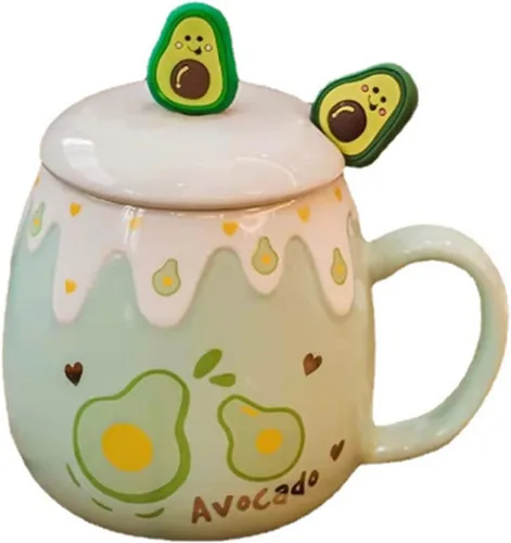 Vista 14 de Taza de café de cerámica, diseño de gato negro, hecho a mano, con sombrero de mago, tapa, asa, oficina, hogar, chocolate caliente con leche, regalos