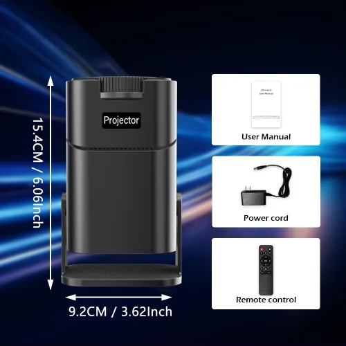 Vista 6 de Mini proyector, 2025 Full HD 1080P compatible con proyector de video, proyector de película pequeña portátil, compatible con iOS/Android/Windows/TV