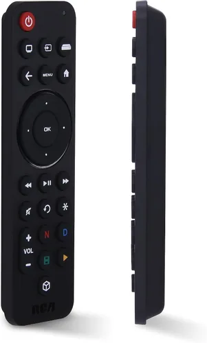 Vista 4 de RCA RCR313BE Mando a distancia universal de tres dispositivos con botones grandes, negro