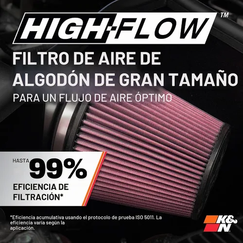 Vista 4 de K&N 77-1563KP - Kit de admisión de alto rendimiento
