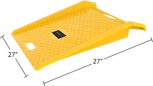 Vista 2 de Rampa para bordillo - Rampa portátil resistente con capacidad de peso de 1000 libras - para carretillas de muebles, carretillas de mano o carritos