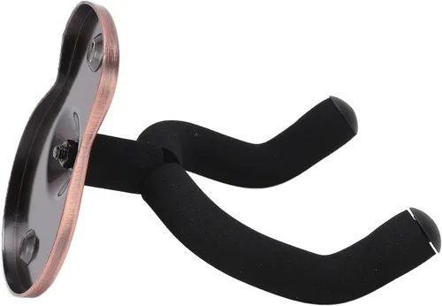 Vista 7 de Guitar Wall Mount Hanger Hook Holder, Space Saving (Rose Gold)