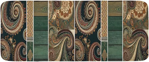 Vista 5 de Ambesonne Tapete de cocina Grunge, letras de flores, poesía naranja y amarillo, impresión gráfica, impresión gráfica, tapete de cocina decorativo