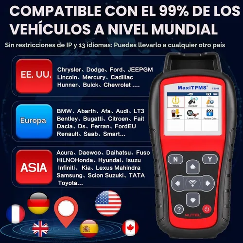 Vista 9 de Autel MaxiTPMS TS508WF Herramienta de programación TPMS Actualización de TS501 Pro TS408S Activar/Relearn Autel TPMS Sensores, lectura/borrar código