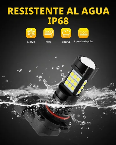 Vista 6 de Bombilla LED antiniebla H10 9145 9140, 6000 K, xenón blanco, compatible con Ford Explorer 2002-2010 y 2016-2018, paquete de 2