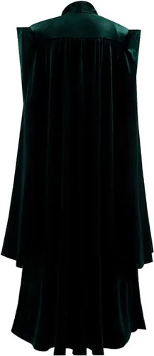 Vista 3 de Disfraz de profesora McGonagall para mujer, overol verde, capa de terciopelo, hechicera, Halloween, bruja, cosplay