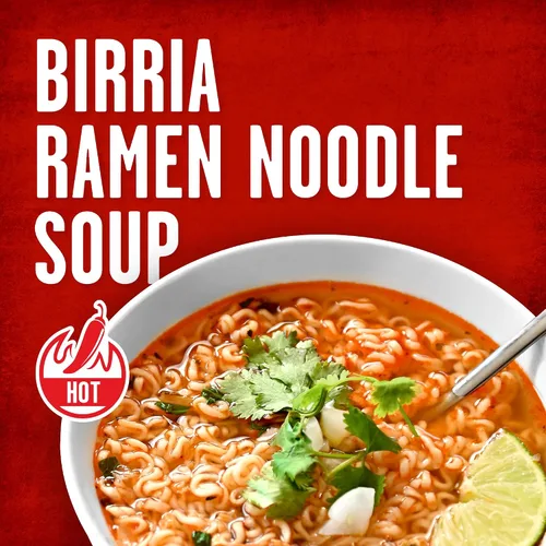 Vista 3 de Tapatío Ramen Noodle Soup, sabor a Birria - Cuenco grande apto para microondas, 3.88 oz. (110g), paquete de 6