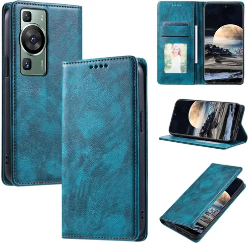 Vista 77 de Funda de cuero compatible con Google Pixel 7, compatible con Google Pixel 7 5G GVU6C GQML3 Flip Folio PU Funda de cuero negro