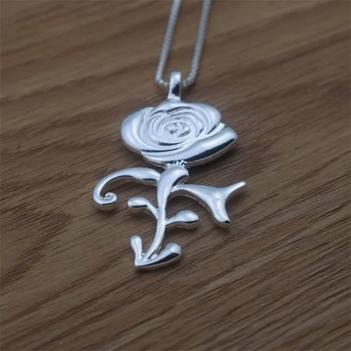 Vista 2 de 2024 New Trendy Prince Symbol Rose Necklace Fashion Party Gift For Female Fashion Accessories