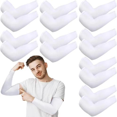 Vista 8 de Eurzom 8 pares de mangas para eccema para adultos, adolescentes, eczema, psoriasis, unisex, manga para piernas y brazos, para mujeres y hombres