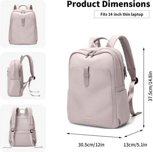 Vista 4 de GOLF SUPAGS - Mochila para portátil para mujer, casual, bolsa de día, para el trabajo, de viaje, mochila para portátil, para portátiles de 14/16