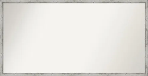 Vista 157 de Amanti Art Espejo de baño blanco para sobre el fregadero, 22 x 45 pulgadas, espejo de tocador rectangular blanco Lucie, marco de madera moderno
