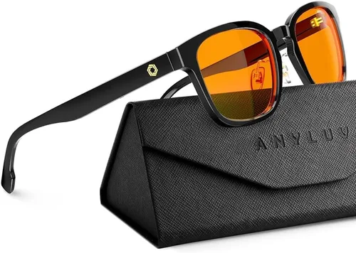 Vista 8 de ANYLUV Blue Light Glasses Men Women Computer Gaming Glasses Anti Eyestrain Lightweight Blue Light Blocking Glasses