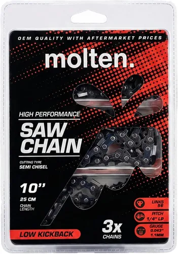 Vista 6 de Milwaukee - Paquete de 3 cadenas de motosierra de 8 pulgadas para sierra