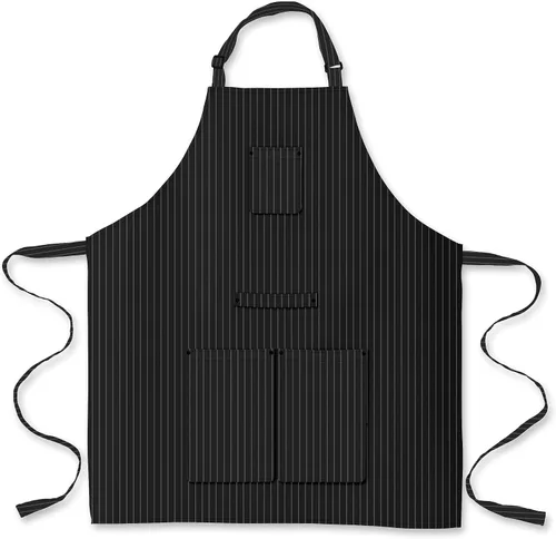 Vista 2 de Waterproof Apron for Adults – Adjustable Fit with Deep Pockets, Stylish Cooking & Baking Apron for Women & Men