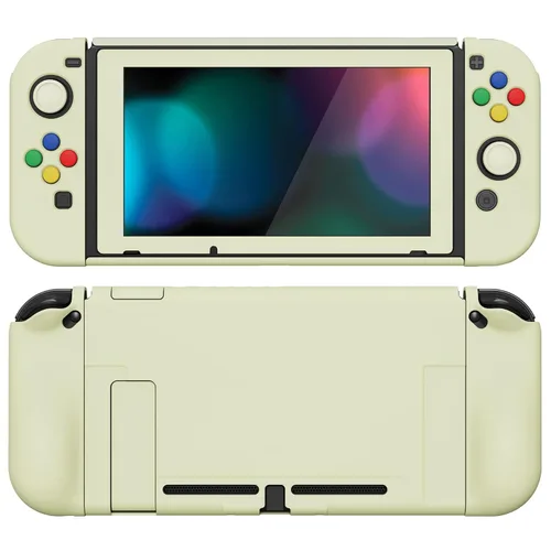 Vista 15 de PlayVital AlterGrips Ergonomic Grips Cover for Nintendo Switch, [2 Design] Interchangeable Comfort Dockable Protective Case with Screen Protector &