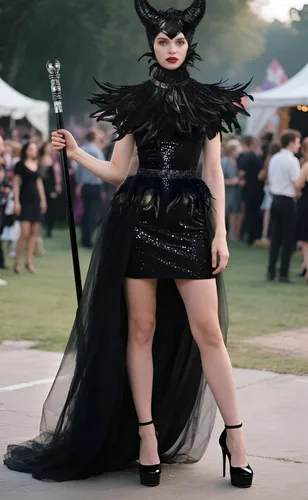Vista 6 de UQJE Disfraz de bruja gótica para mujer, falda de tul, chal de plumas y Negro1