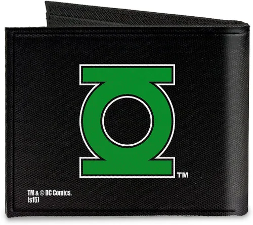 Vista 2 de buckle-down lona portafoliosLinterna Verde Logotipo Close-Up Negrogr accesorio