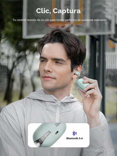 Vista 8 de HAKII Auriculares de oído abierto inalámbricos, auriculares Bluetooth 5.4 ergonómicos con clip Bluetooth con sonido estéreo/ANC, auriculares de oído