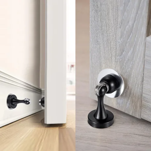 Vista 3 de Sumnacon Tope magnético para puerta, soporte de tope de puerta de acero inoxidable resistente viene con 4 piezas de cinta adhesiva de doble cara 3M