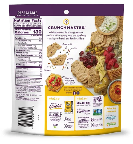 Vista 2 de Crunchmaster Multi-Seed Gluten-Free Original, 4 Ounce (Pack of 12)