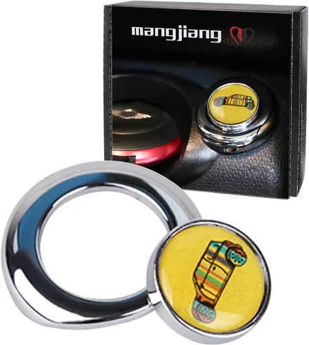 Vista 9 de Cubierta metálica para el salpicadero, botón de arranque del motor, para Mini Cooper R55 Clubman R56 Hatchback R57 Convertible R58 Coupé R59