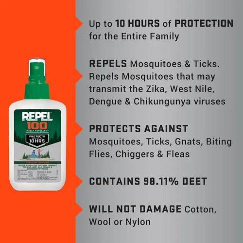 Vista 10 de Repelente de insectos con bomba de spray Repel 100, paquete de 1, Verde