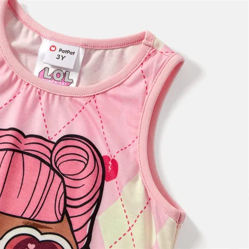 Vista 2 de L.O.L. Surprise! Vestidos de mamá e hija, a juego, con estampado de figura y sin mangas