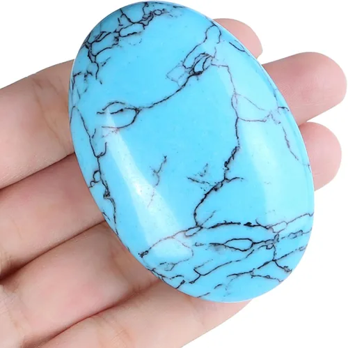Vista 16 de ZHIYUXI Piedras preciosas de cristal de labradorita negra de 2.2 a 2.4 pulgadas, cristales curativos, piedras de preocupación para regalos