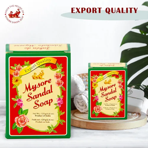 Vista 5 de Mysore Sandal Jabón 4.41 oz (125 gramos) Caja (paquete de 5)