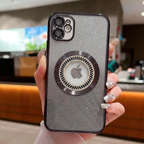 Vista 2 de Misscase Funda magnética con purpurina para iPhone 11 compatible con MagSafe, protección completa, delgada, a prueba de golpes, antiarañazos