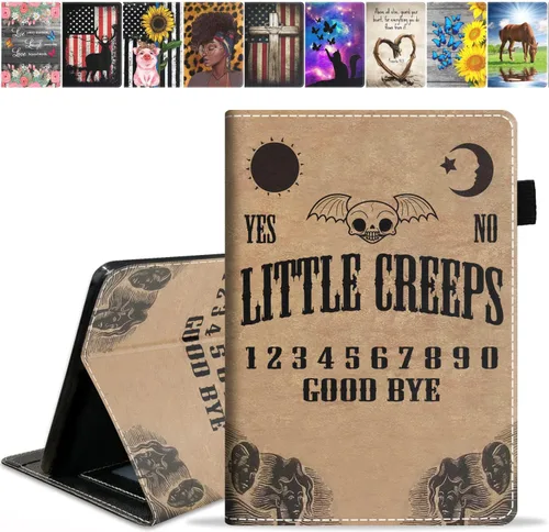 Vista 13 de Funda para tablet Amazon Kindle Fire 7 (pantalla de 7 pulgadas, 9ª/7ª generación, versión 2019/2017), funda de piel sintética con función