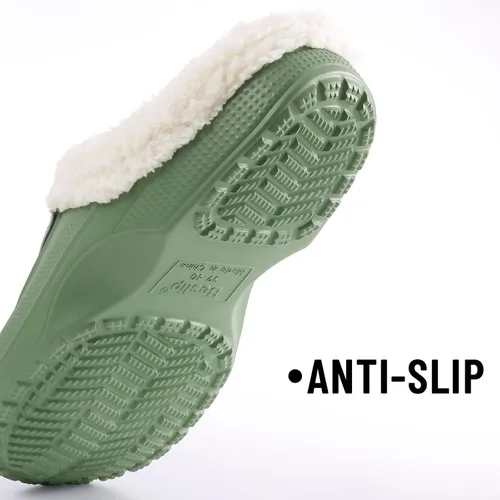 Vista 6 de Beslip - Zuecos clásicos forrados de piel, impermeables, para invierno, para mujeres y hombres, para interiores y exteriores