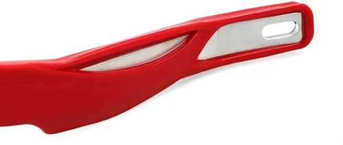 Vista 5 de Paramanos universales para motocicletas, protectores de manillar, guardamanos con cepillo, protector de manijas, parabrisas, protector contra Rojo
