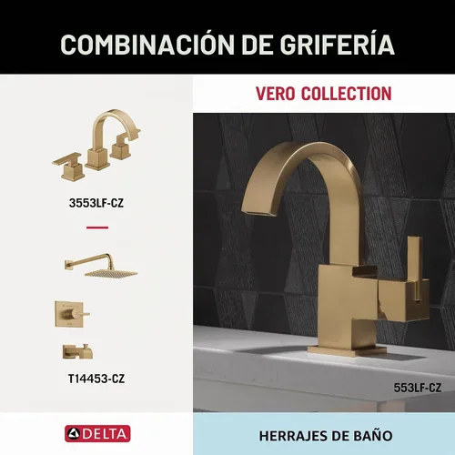 Vista 7 de Gancho doble Delta Vero, 77736-CZ Bronce champán