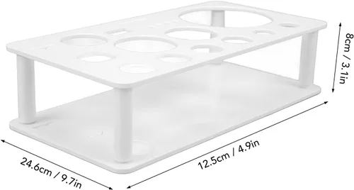 Vista 5 de Kit de barman con soporte, desmontable que ahorra espacio, sin olor, multiusos, de plástico, soporte para herramientas de barman, coctelera, juego