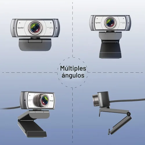 Vista 8 de Cámara web de gran angular, cámara de videoconferencia Spedal 920 Pro de 120 grados, cámara web de transmisión en vivo Full HD 1080P con micrófono