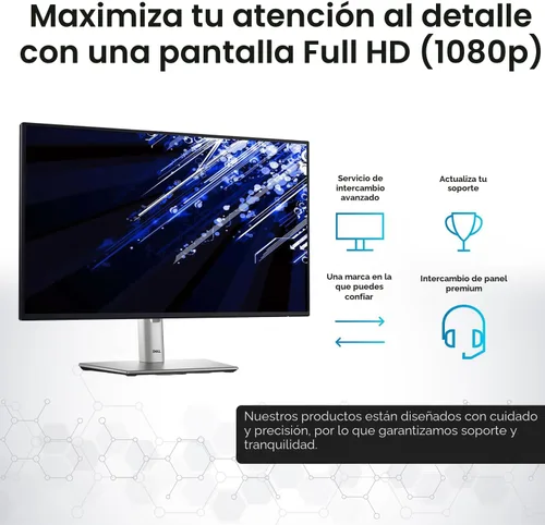 Vista 6 de P2425H - Monitor de computadora de 24 pulgadas, pantalla IPS 16:9 con soporte, 100 Hz Full HD, 1920 x 1080 con cable de alimentación, DisplayPort