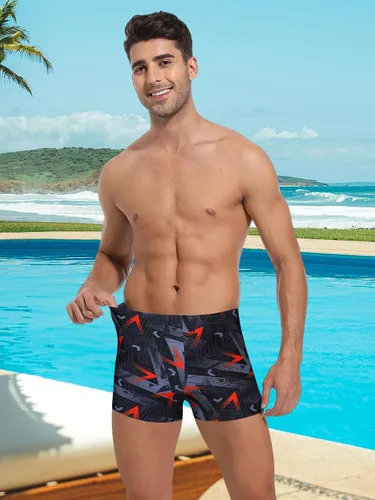 Vista 5 de K898 Men's Square Leg Swimming Jammer Shorts UPF50+,Men Swimsuit Swim Jammers Fabric Shape Retention