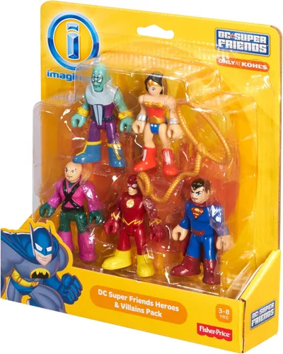 Vista 5 de Fisher-Price Wonder Woman Imaginext DC Super Friends & Villains Pack