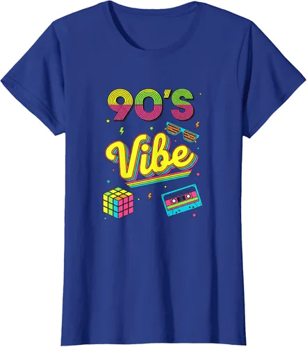 Vista 84 de 90s Nostalgia Retro Apparel - 90'S Vibe Retro T-Shirt Negro