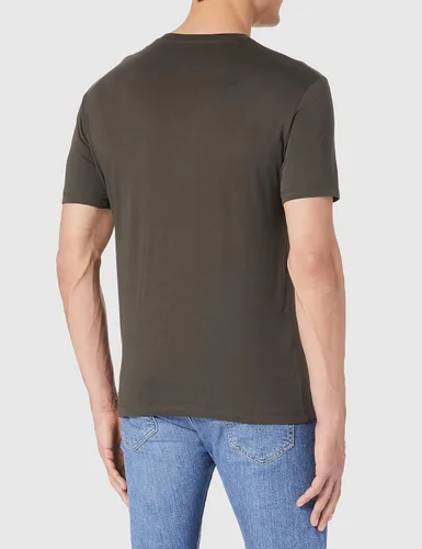 Vista 3 de AX ARMANI EXCHANGE Camiseta de algodón de punto gráfico aéreo para hombre