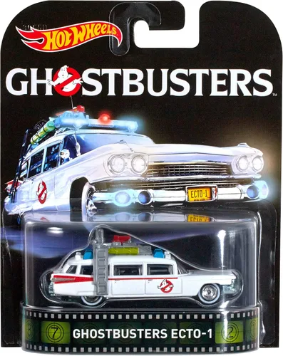 Vista 4 de Vehículo Hot Wheels, retro Entretenimiento, Ghostbusters Ecto 1 fundido a presión