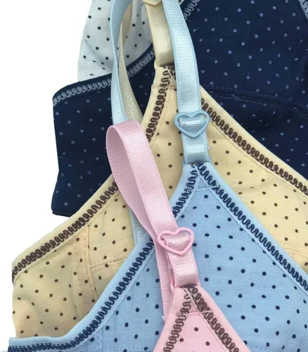 Vista 3 de 6 piezas para mujer, sin alambre, básico, liso, con relleno regular, para uso diario