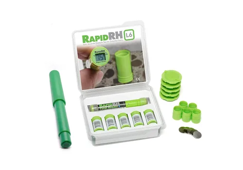 Vista 11 de Rapid RH L6 Sensor inteligente paquete de 5 con lector total + herramienta de inserción Pruebas de humedad de hormigón profesionales y precisas