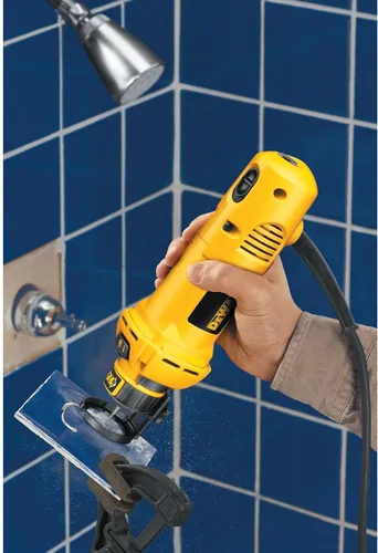 Vista 8 de DeWalt DW660 corte 5 Amp 30.000 rpm Herramienta rotatoria con 1/8 pulgadas y 1/4 pulgadas garras