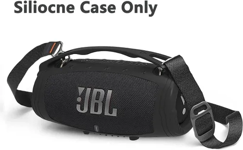 Vista 4 de JCHPINE Funda de silicona para altavoz Bluetooth portátil JBL Xtreme 3, soporte protector para JBL Xtreme 3, accesorios de altavoz Bluetooth Negro