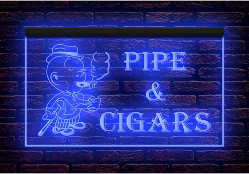 Vista 9 de 200014 Puros de tubo abierto para fumar tabaco, tienda de tienda, decoración del hogar, luz nocturna LED, letrero de neón