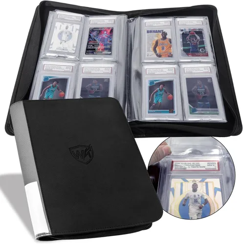 Vista 16 de Carpeta de Tarjetas de Fútbol 400 Bolsillos para Coleccionistas de Tarjetas de Intercambio de Fútbol, Libro de Almacenamiento de Tarjetas Portátil e